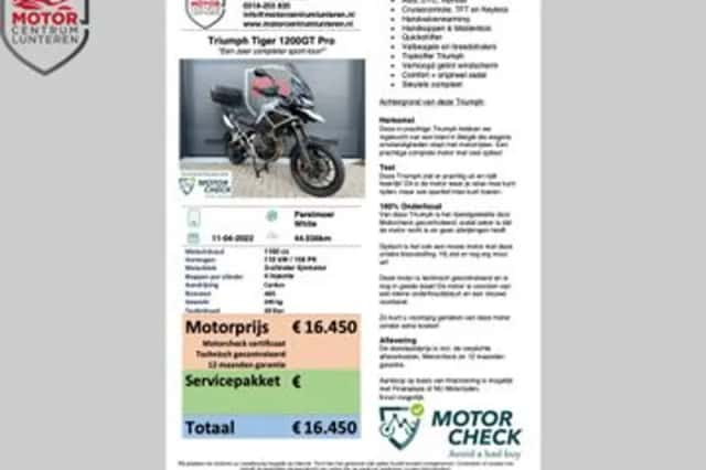 Triumph Tiger 1200 GT PRO (2022) thumbnail 3