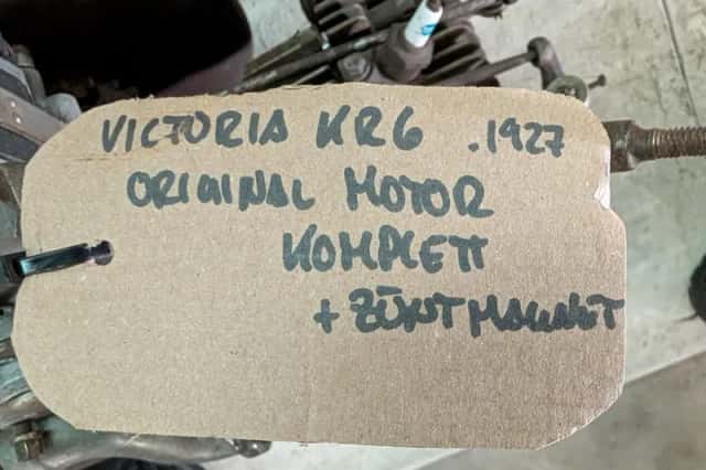 Victoria KR6 600cc boxer engine with caburettor and magneto (1927) thumbnail 5