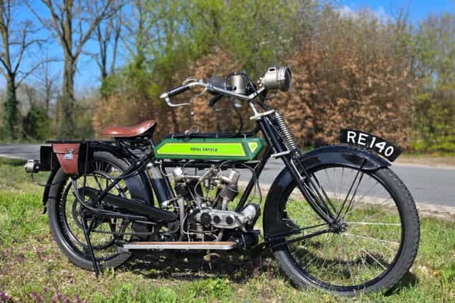 Royal Enfield 140 3 hp 423 2 cilinder ioe (1913) thumbnail 6