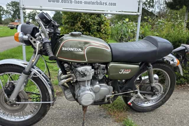 Honda CB350F0 in bachus olive (1972) thumbnail 4