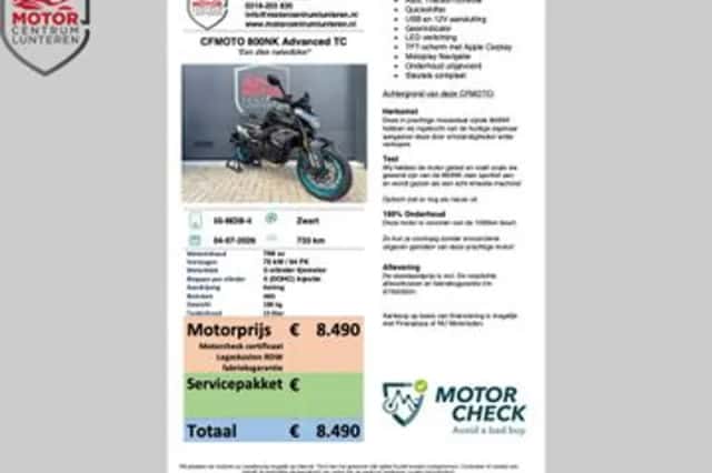 CFMoto 800NK (2026) thumbnail 3