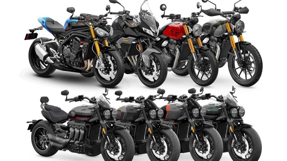 Triumph introduceert nieuwe kleuren voor 2027 modellen