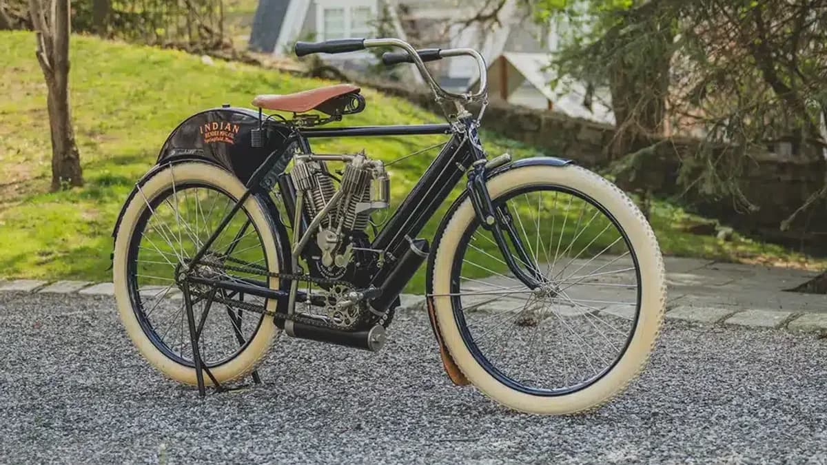 1908 Indian Twin geveild bij RM Sotheby’s Monterey