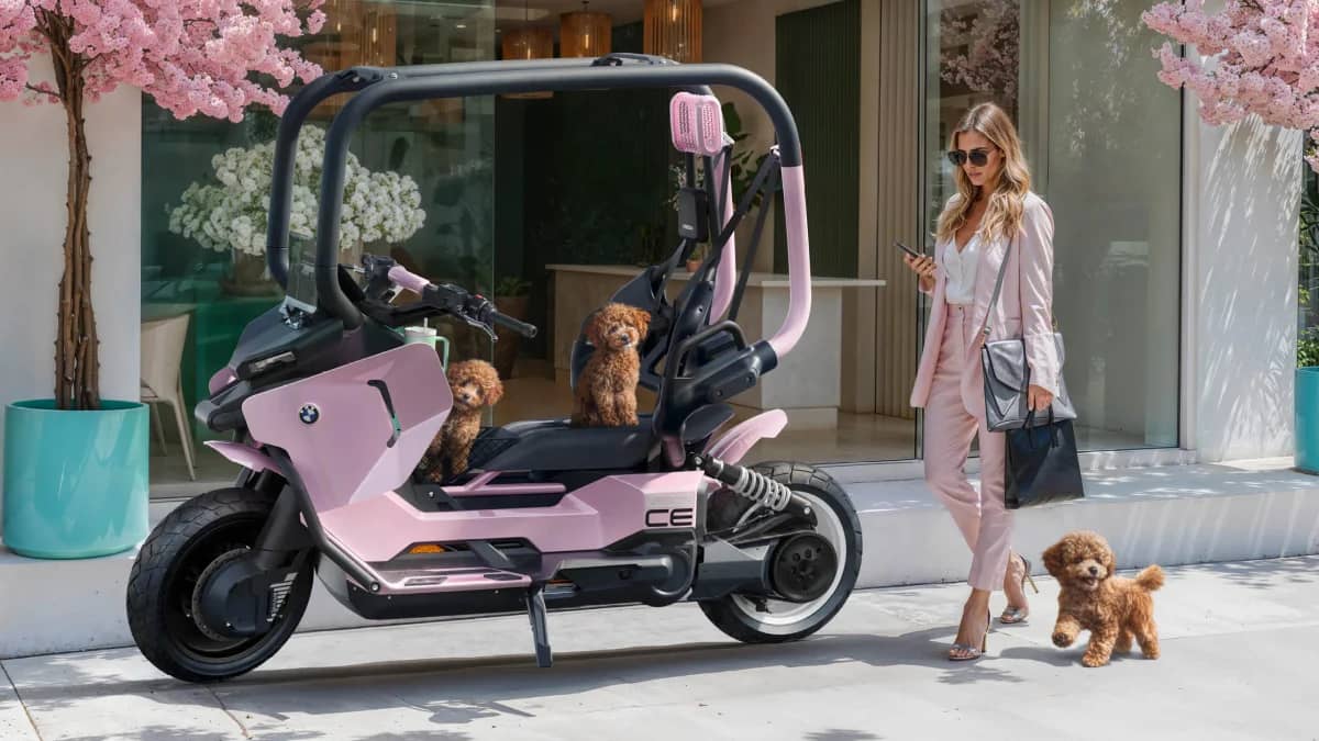 BMW Motorrad Vision CE presenteert helmloze elektrische scooter