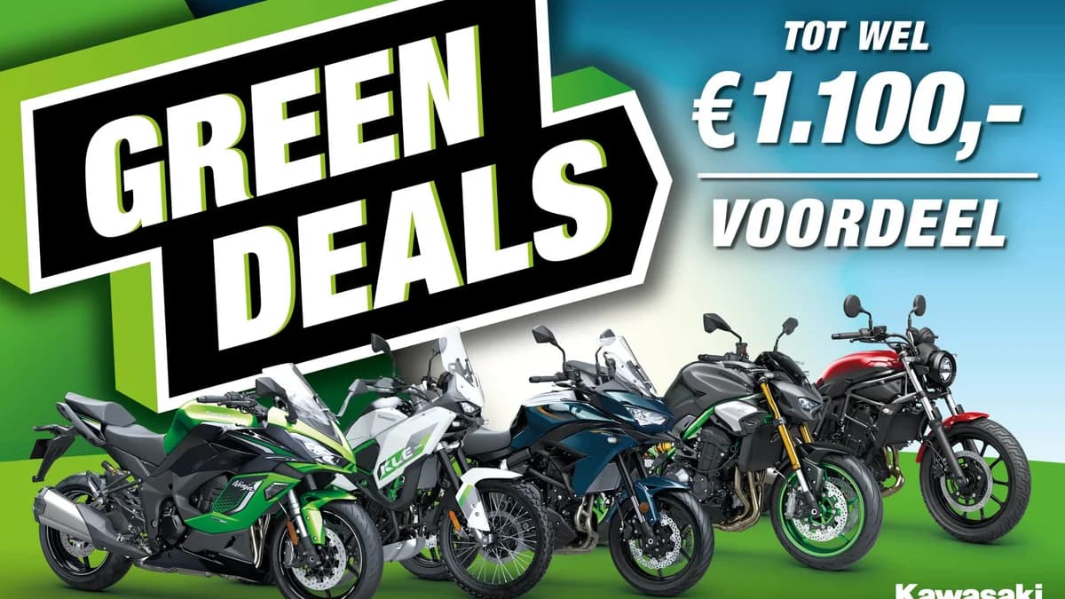Kawasaki verlengt Green Deals-campagne wegens succes