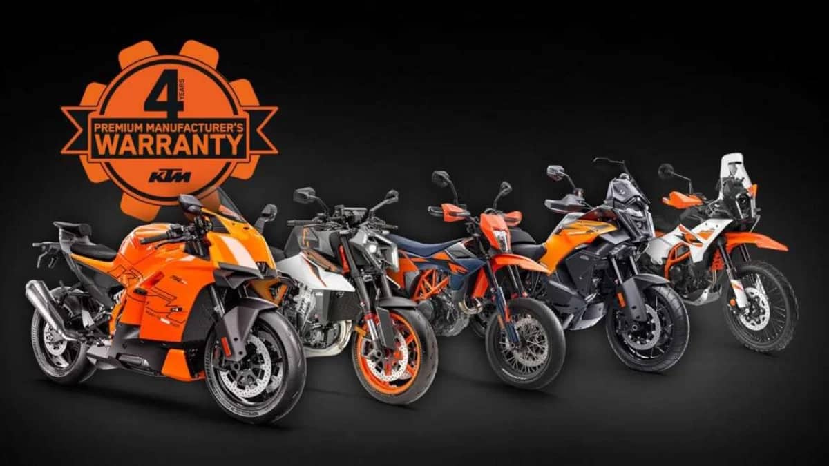 KTM en Husqvarna bieden nu standaard 4 jaar garantie
