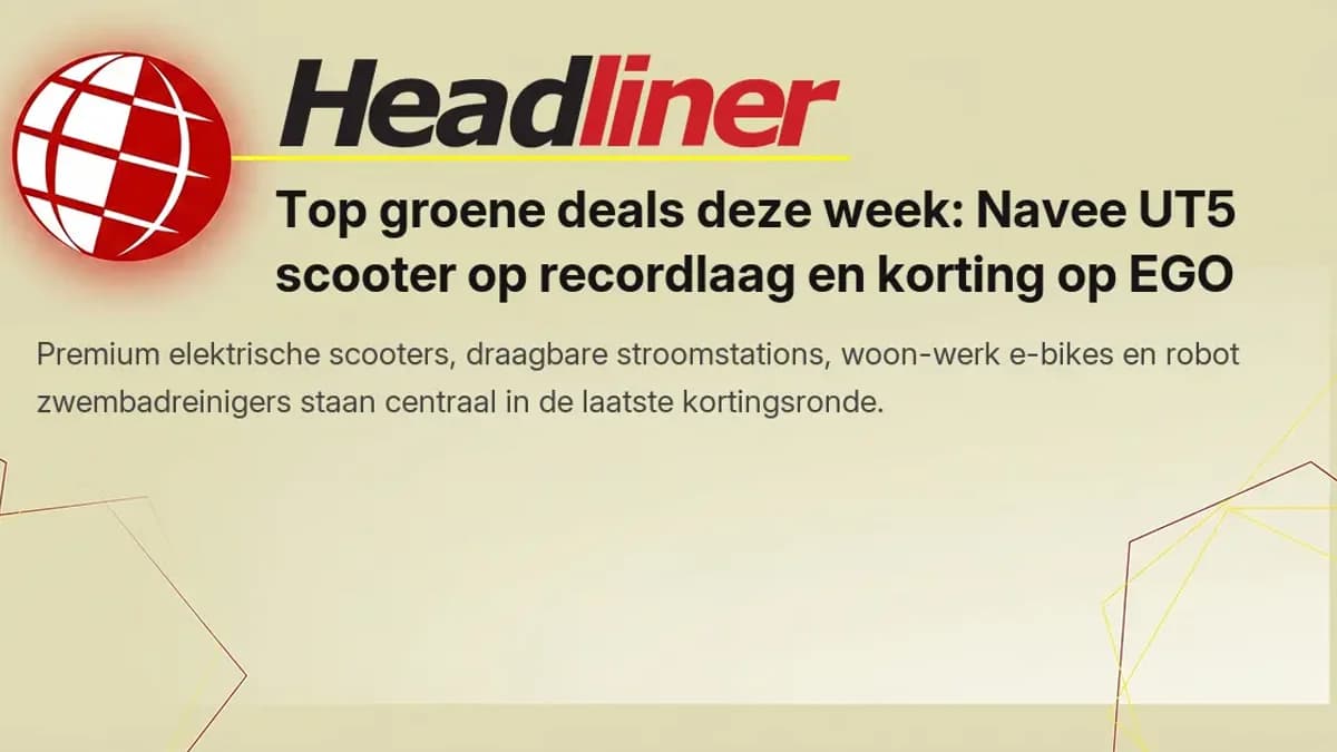 Navee UT5 scooter bereikt recordlaagte in prijs