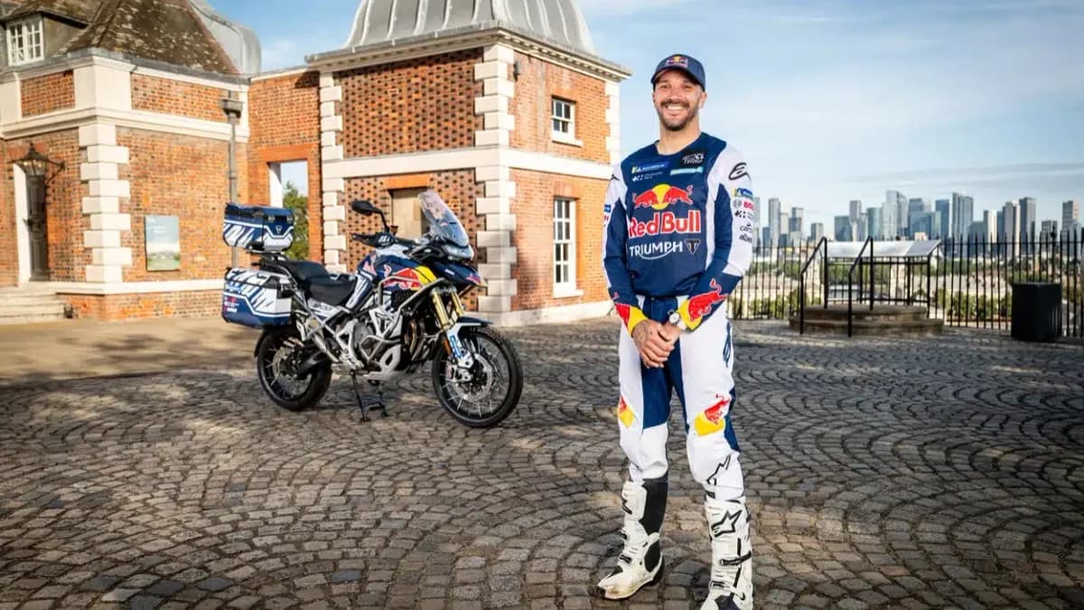 Sam Sunderland streeft naar wereldrecord op Triumph Tiger 1200